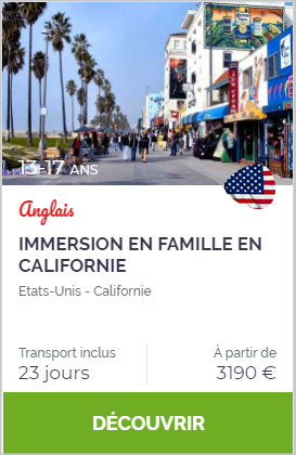 IMMERSION EN FAMILLE EN CALIFORNIE